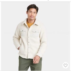 Goodfellow & Co Men's Sherpa Long Sleeve Shacket Target Brand